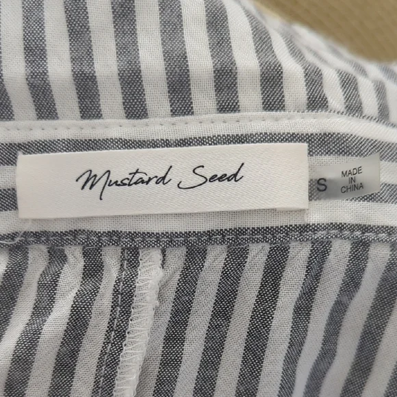 Gray and White Striped Dress - Picture 5 of 6